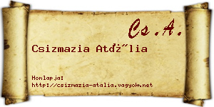 Csizmazia Atália névjegykártya